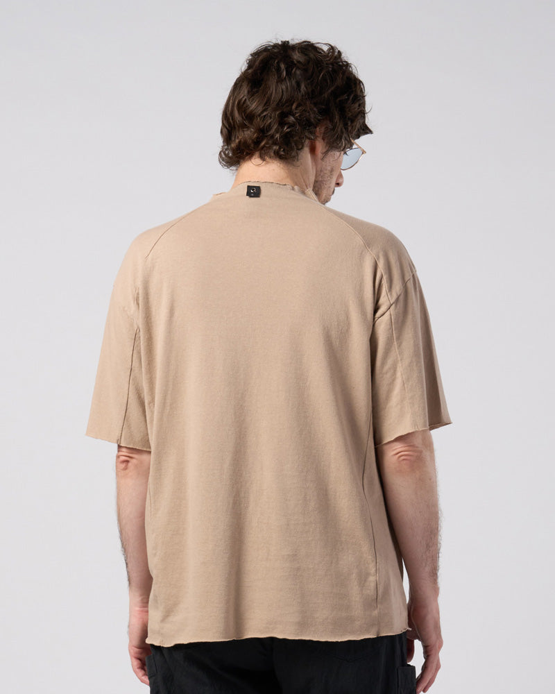 cut-off semi mock neck S/S
