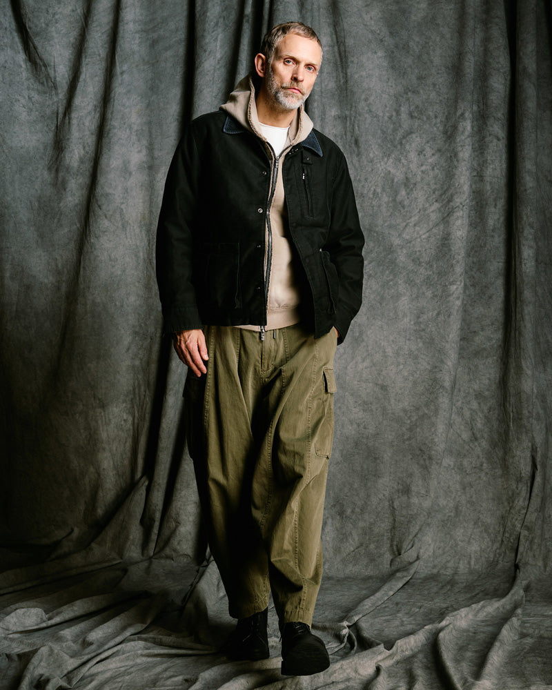 heavy moleskin short coverall jacket