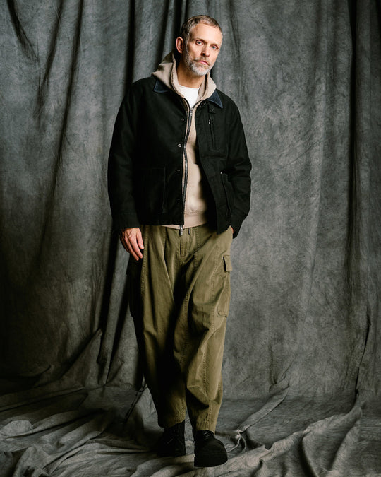 heavy moleskin short coverall jacket