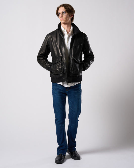 denim jersey 3D banana flare pants
