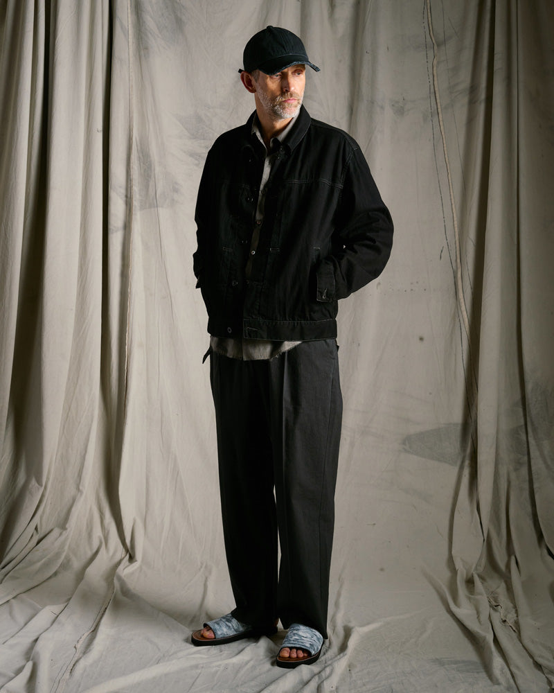 cotton linen herringbone aging B.B.cap