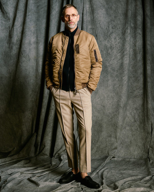 comfort pin-tuck slim slacks