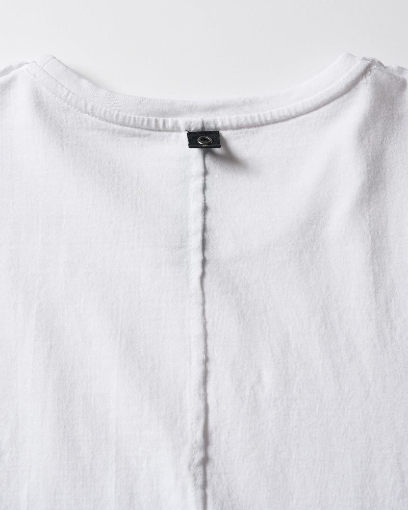 cut-off crew-neck S/S