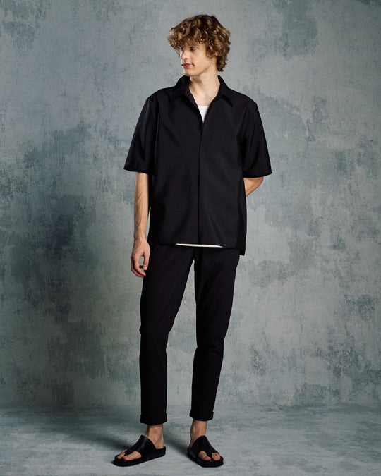 tuck slim slacks