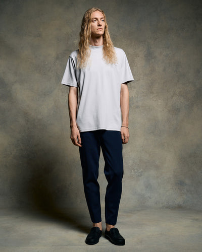 luxury cotton mock neck S/S