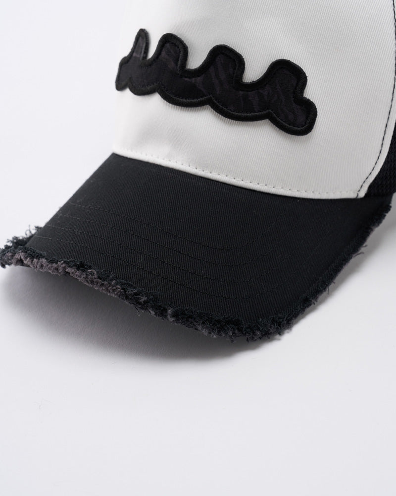 【muta × wjk】wave cut-off mesh cap