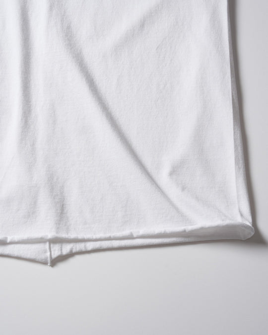 wide cut-off crew-neck S/S