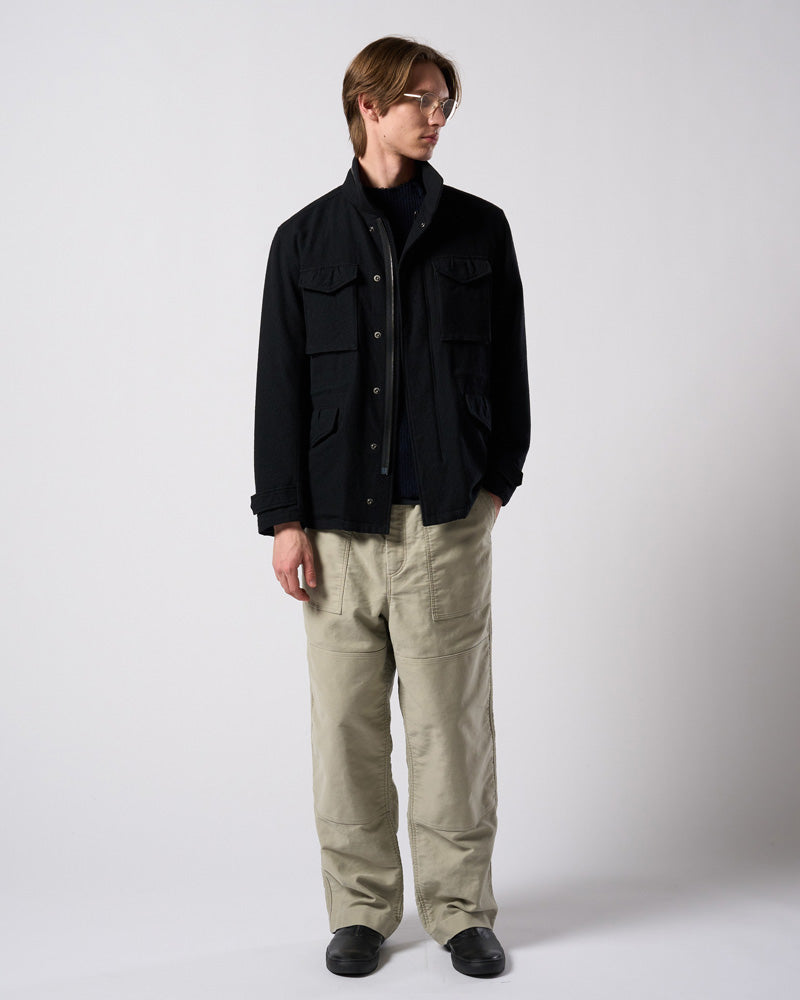 milled wool field jacket