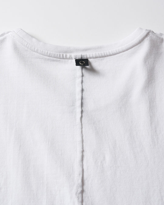 cut-off V-neck S/S