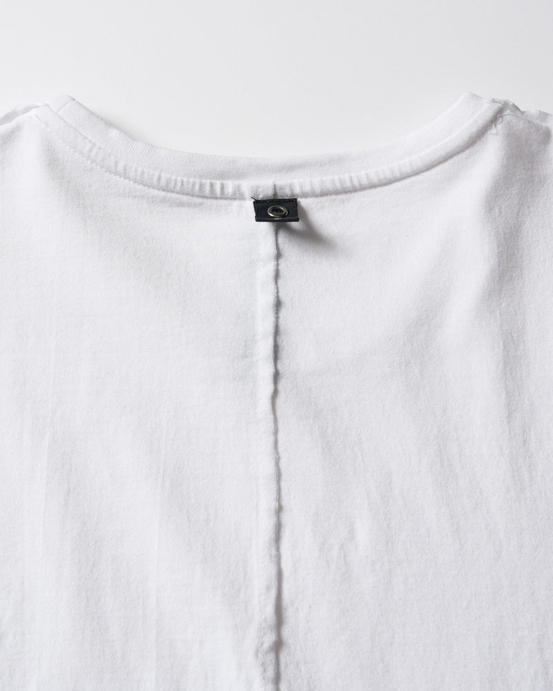 cut-off V-neck S/S