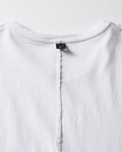 cut-off V-neck S/S