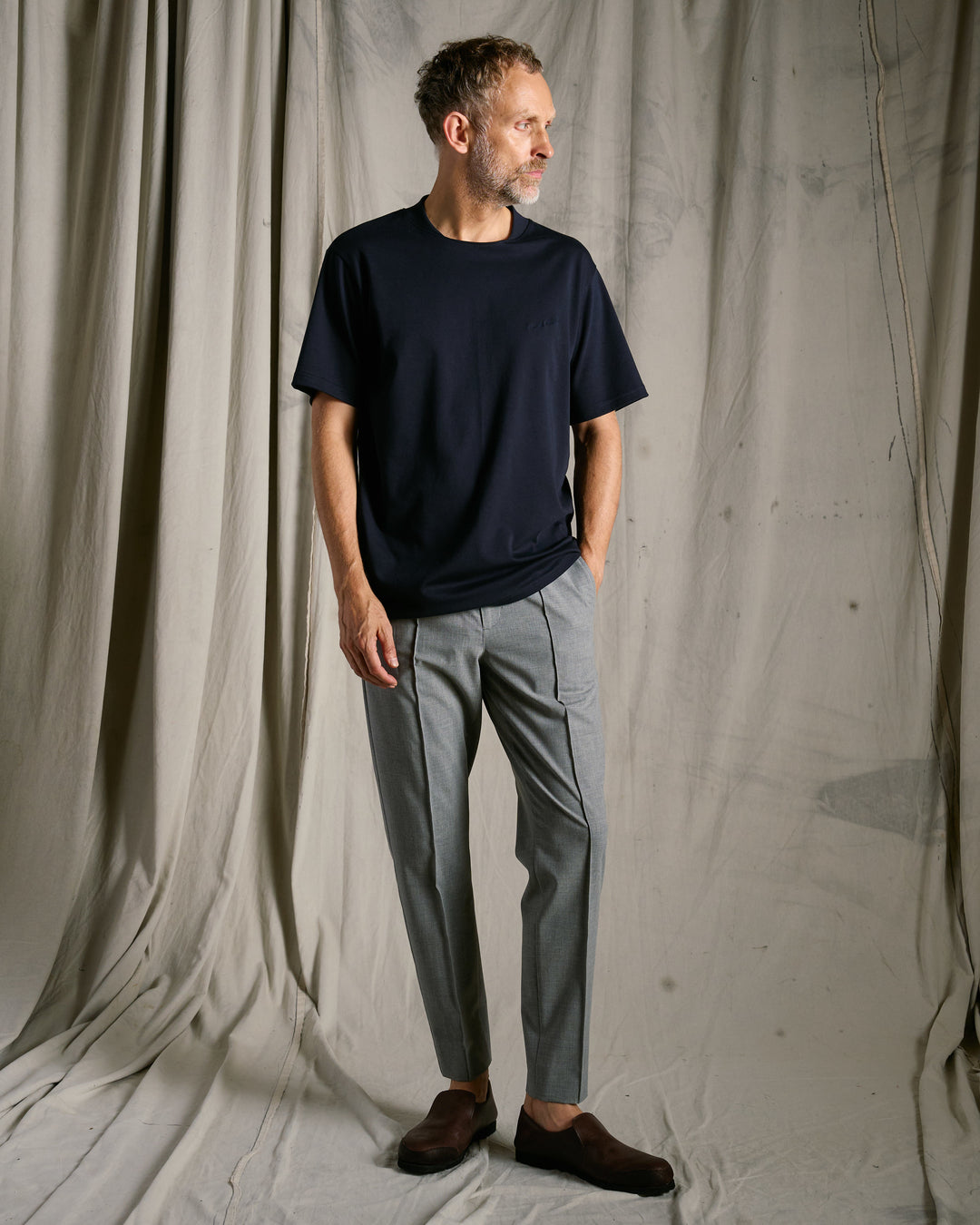 luxury cotton high back neck S/S