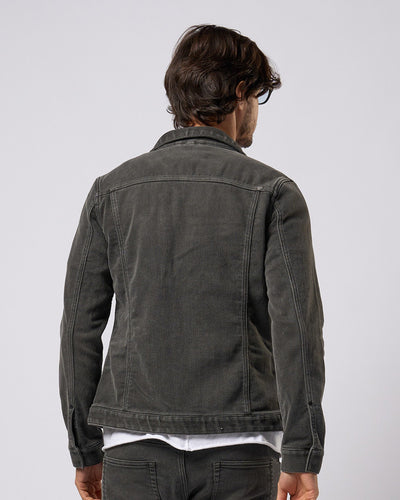 denim jersey zip blouson