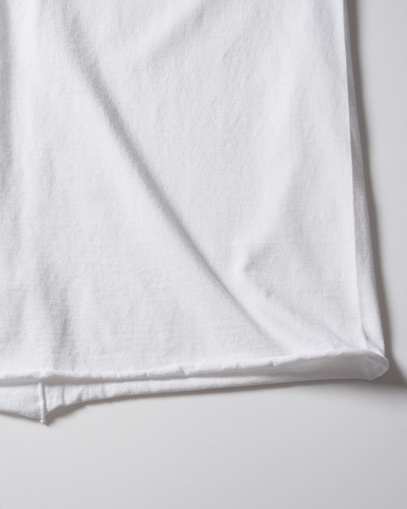 cut-off V-neck S/S