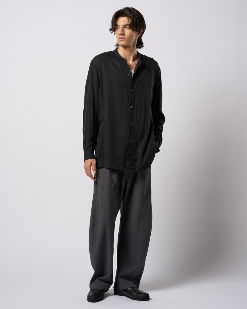 band collar shirt coat