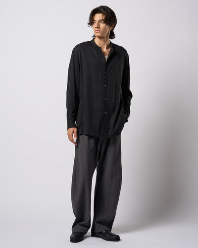 band collar shirt coat