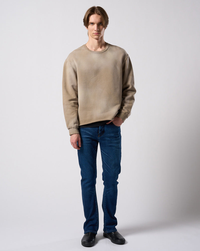 fade cut-off sweatshirt