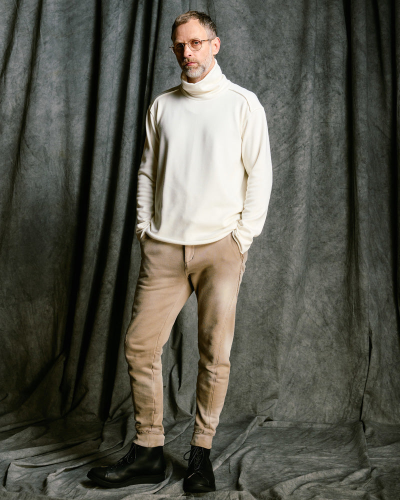 fade switching rib sweat pants