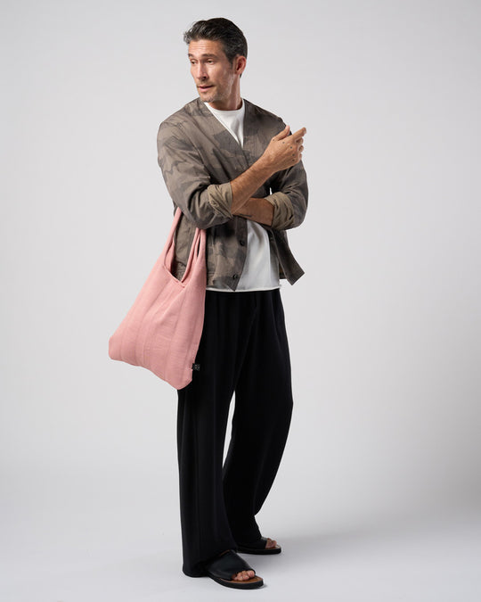 stripe knit bag