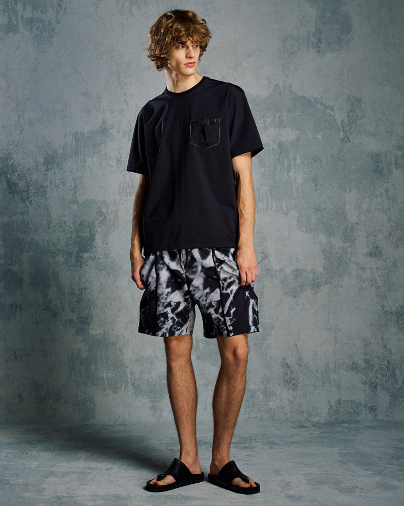 drawstring leather pocket S/S