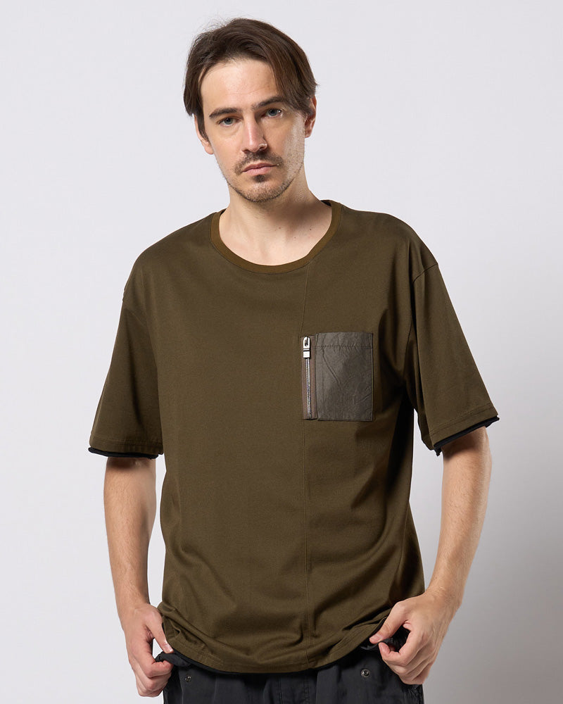 cool touch zip-pocket S/S