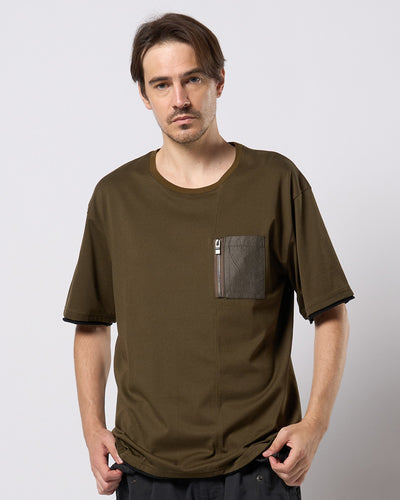 cool touch zip-pocket S/S