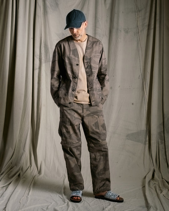 cotton linen herringbone aging B.B.cap