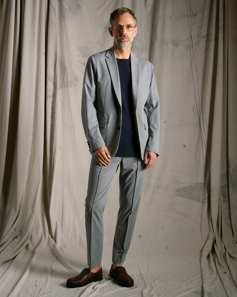 comfort pin-tuck slim slacks