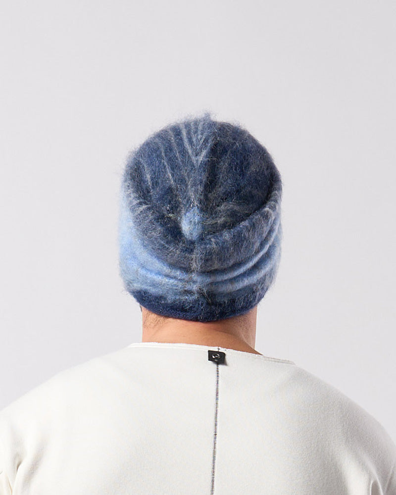 mohair shaggy knit beanie