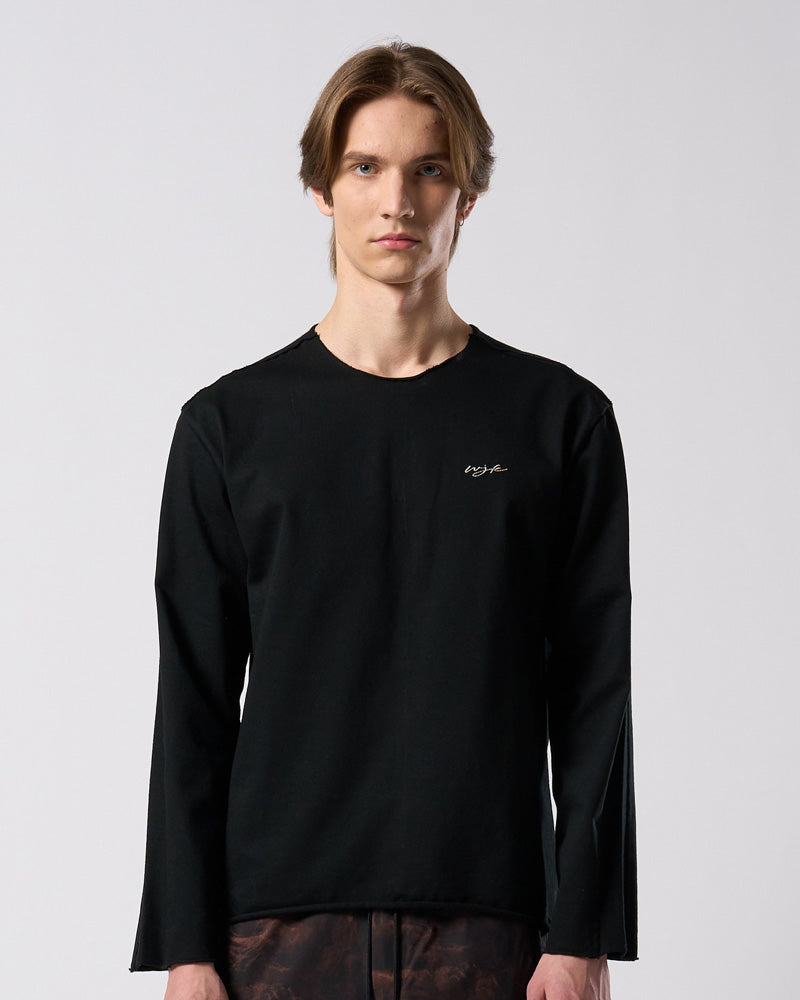 tight jersey cut-off L/S
