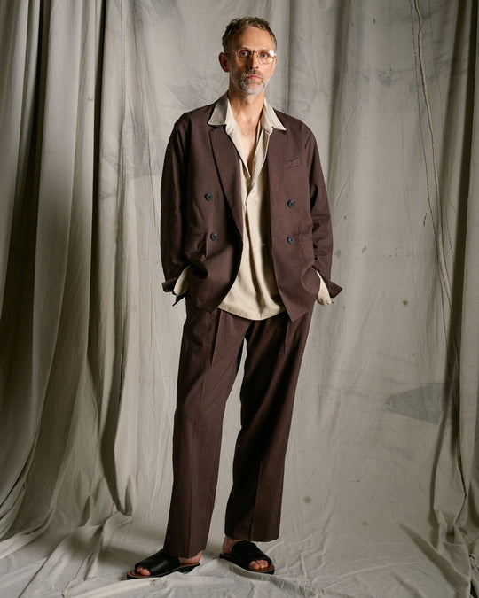 cupro vintage pull-over skipper shirt L/S