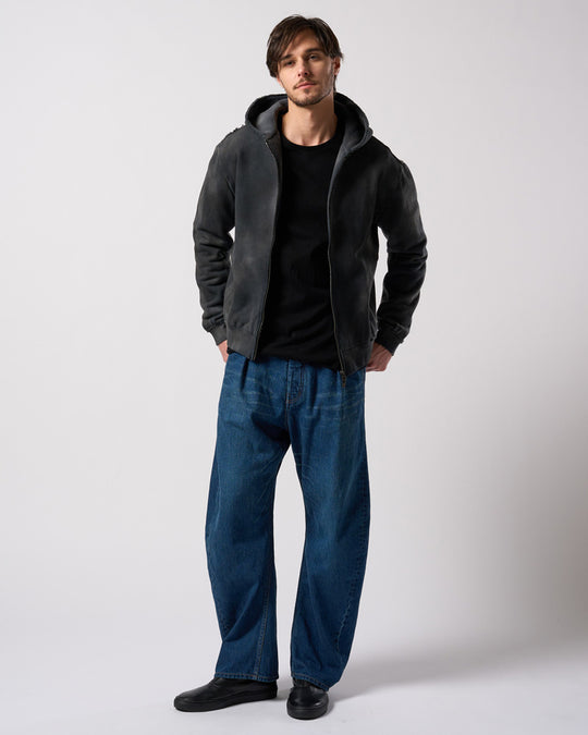 cut-off crew-neck L/S