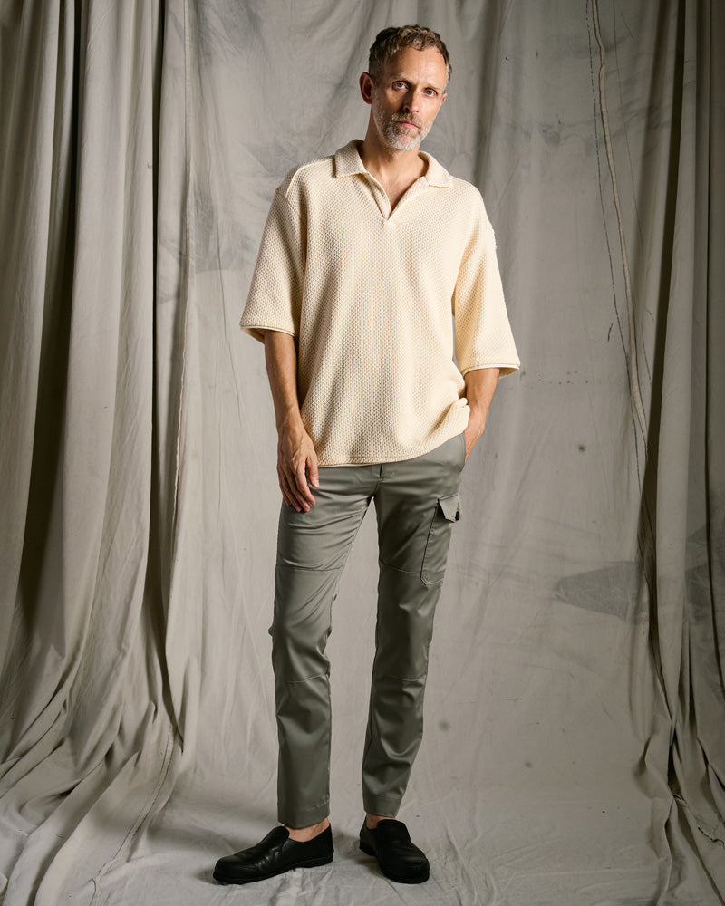 fine satin slim cargo