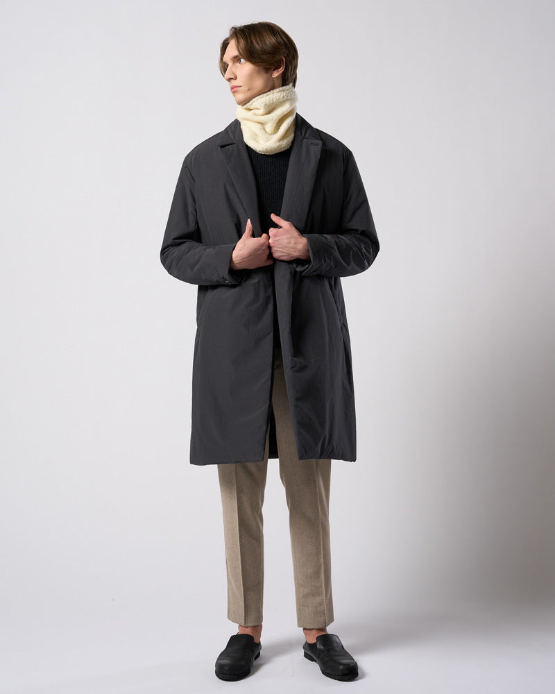 double breasted solid coat