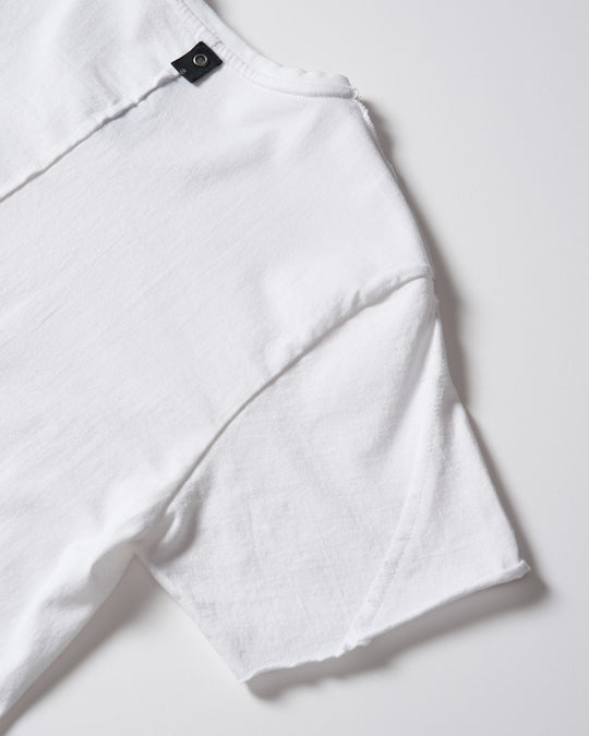 cut-off crew-neck S/S