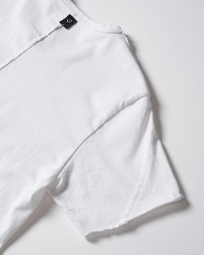 cut-off crew-neck S/S