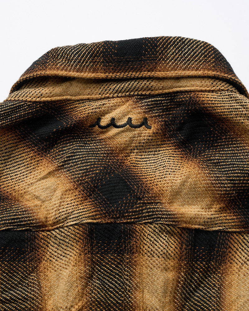 【muta × wjk】twist wrinkle check shirt