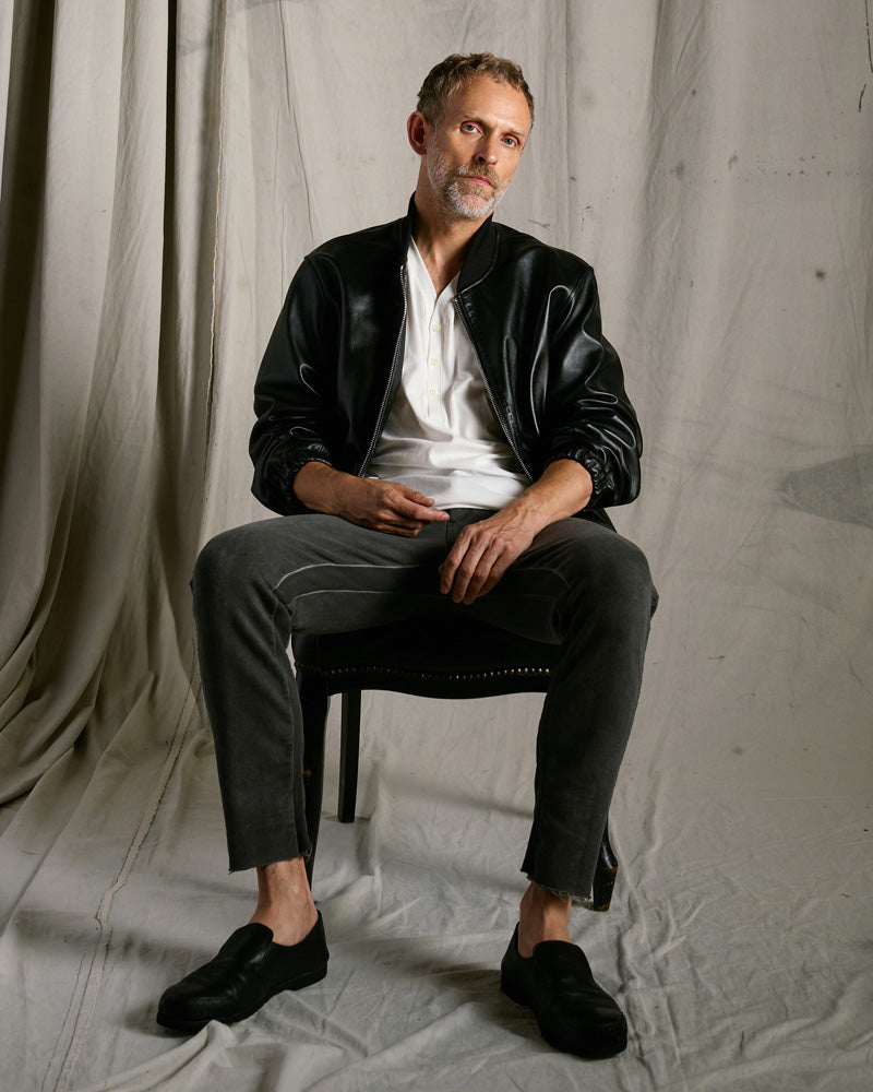 lamb leather bomber jacket