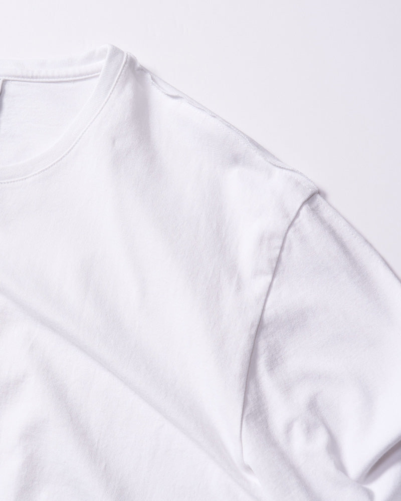 cut-off crew-neck L/S