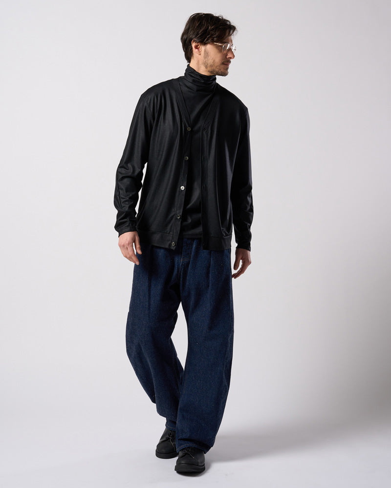 ex.comfy wool middle cardigan