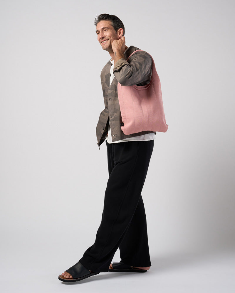 stripe knit bag
