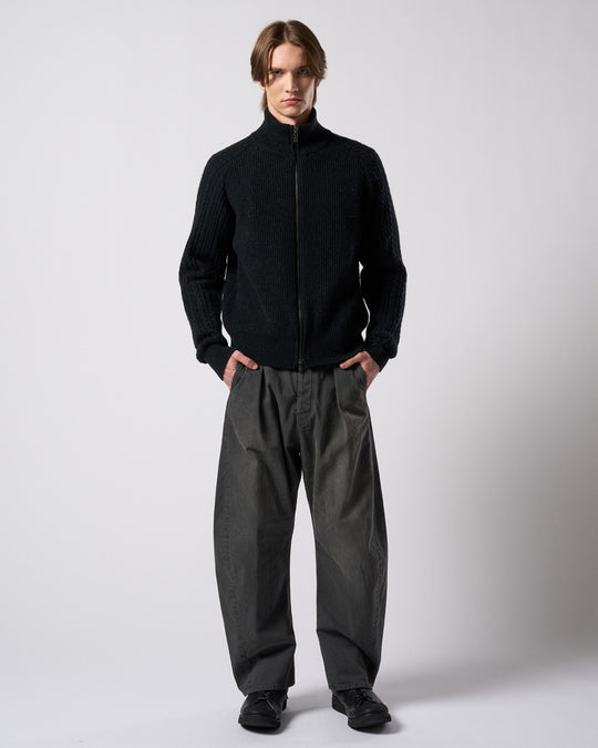 lomond×powder zip-up knit