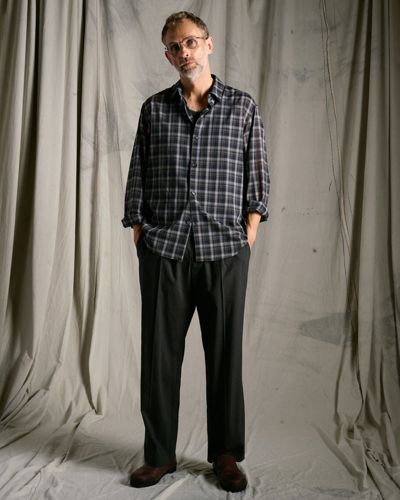 airy wool voile shirt