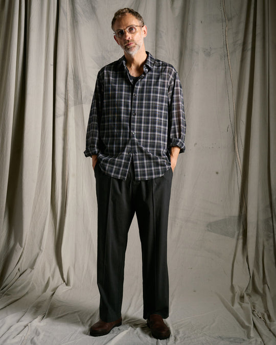 airy wool voile shirt