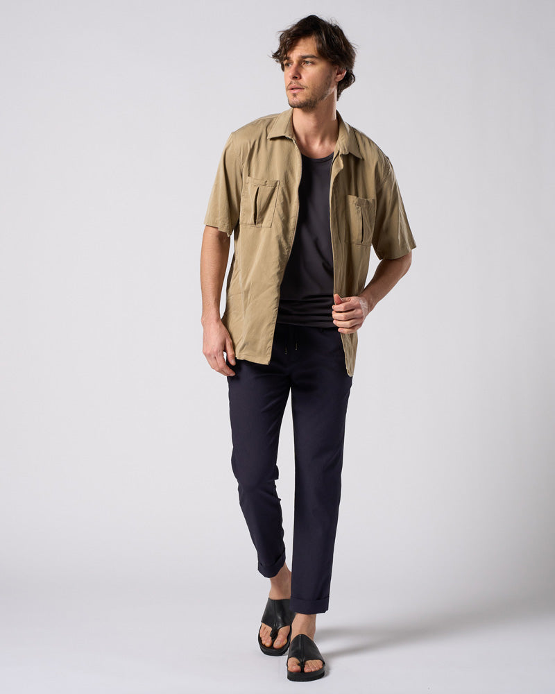 tuck slim slacks