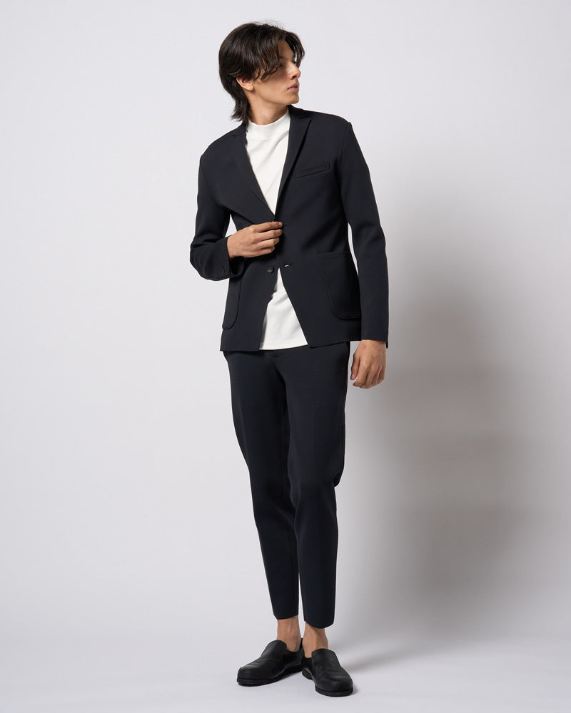 function knit easy slacks (jacquard check)