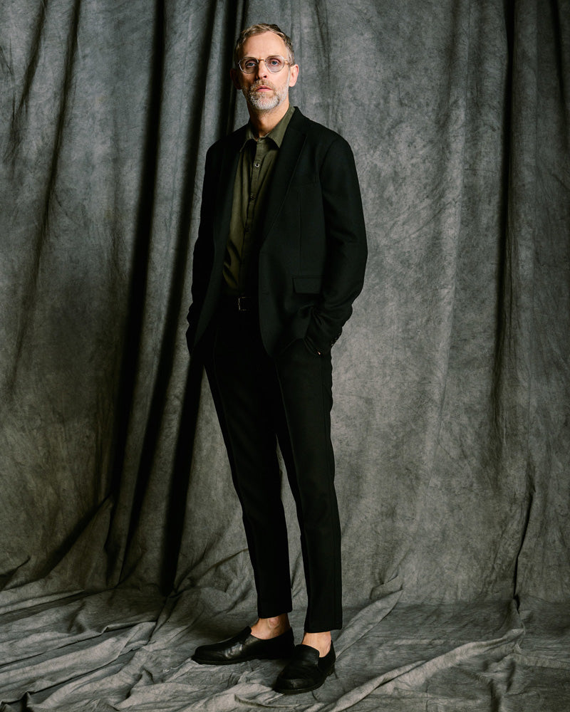 comfort pin-tuck slim slacks