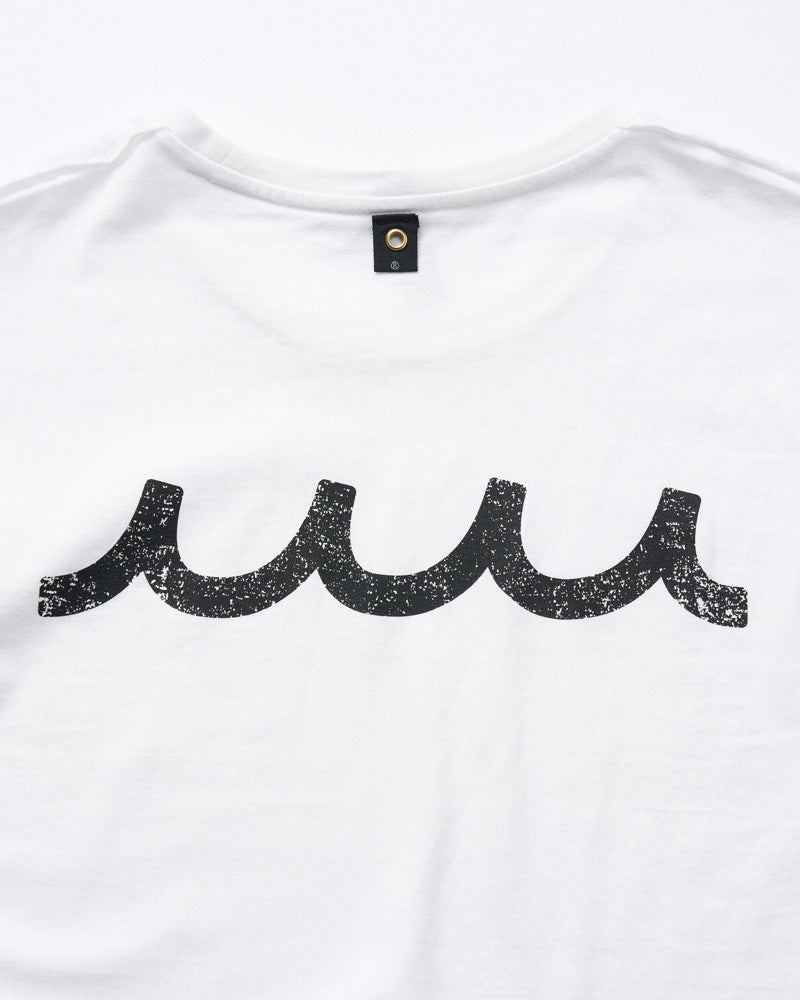 【muta × wjk】cut-off crew-neck L/S(printed)