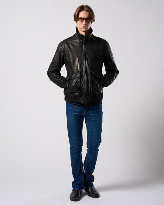 denim jersey 3D banana flare pants