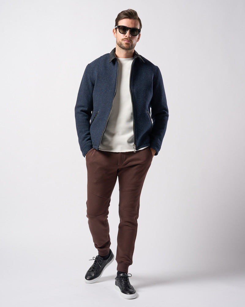 classical tweed zip blouson – wjk online store